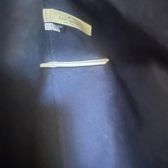 kate spade cream and navy and Tote Bag. 17”x13” - Picture 6 of 16